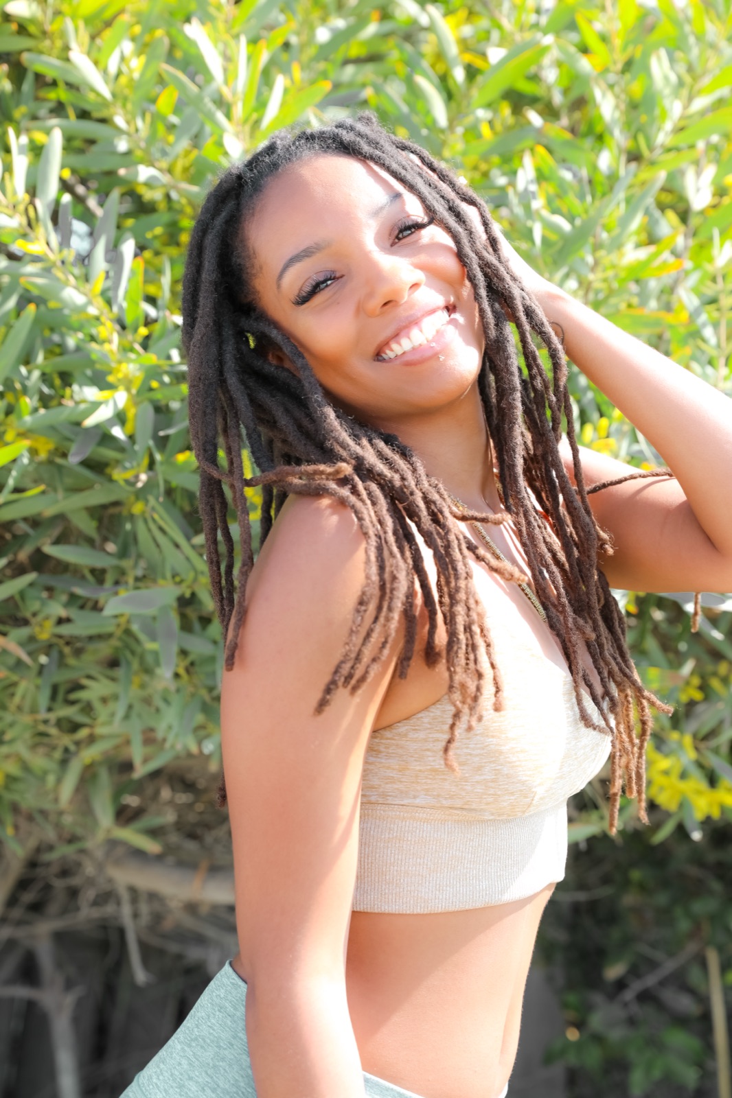 Portrait of Amhara smiling outdoors
